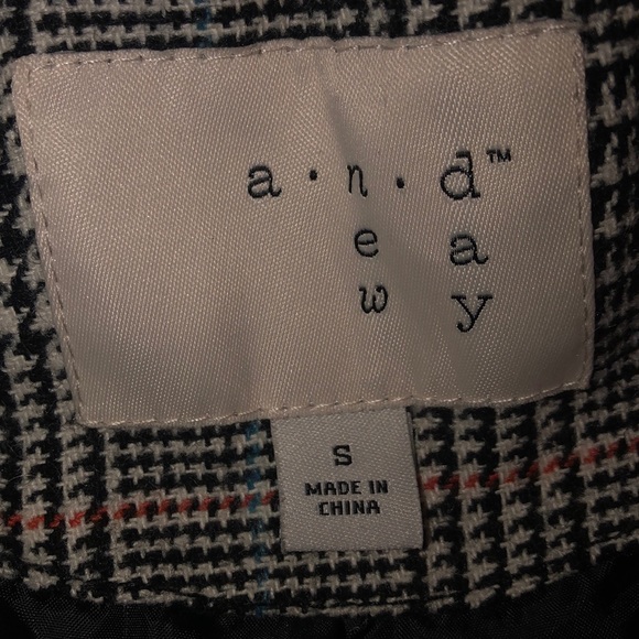 a new day houndstooth puffy jacket small - Picture 6 of 8
